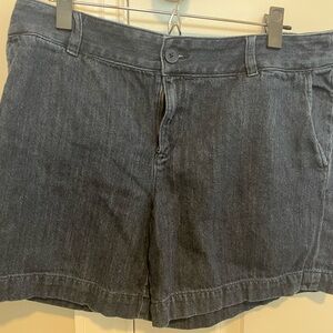 Women's Gray Denim Shorts